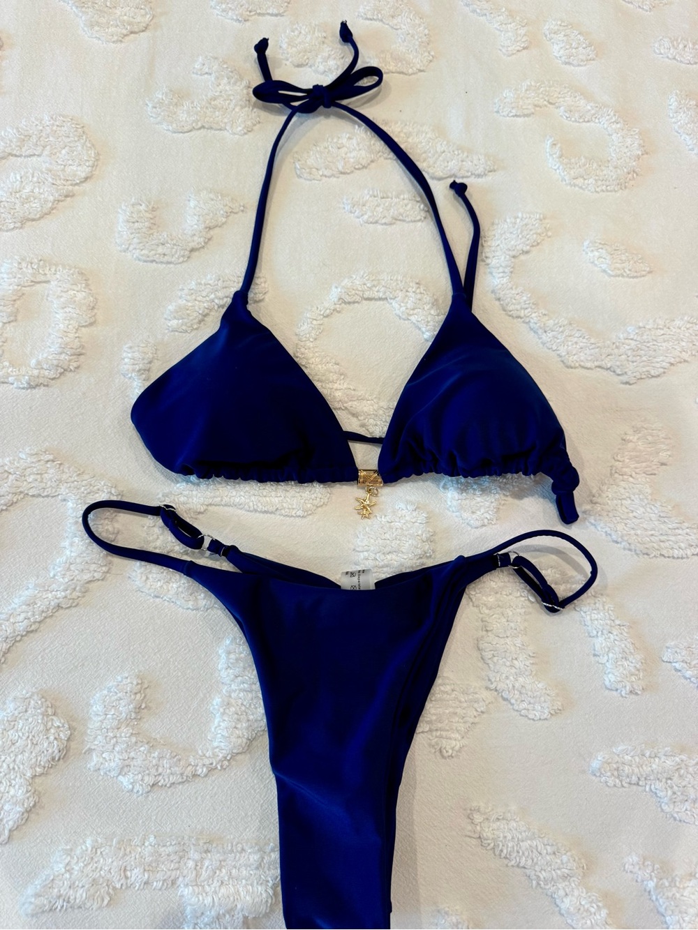 Navy Blue Triangle Bikini